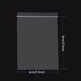 100 Pcs Plastic Zipper Bags; Resealable Zipper Bags; Suitable For Restaurant Supplies Snacks; Nuts; Seeds; Candy; Suitable For Travel; Storage; P (size: 3.1inch*2.3inch)